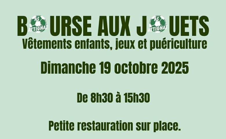 Bourses aux jouets, vêtements et puériculture du 19/10/2025